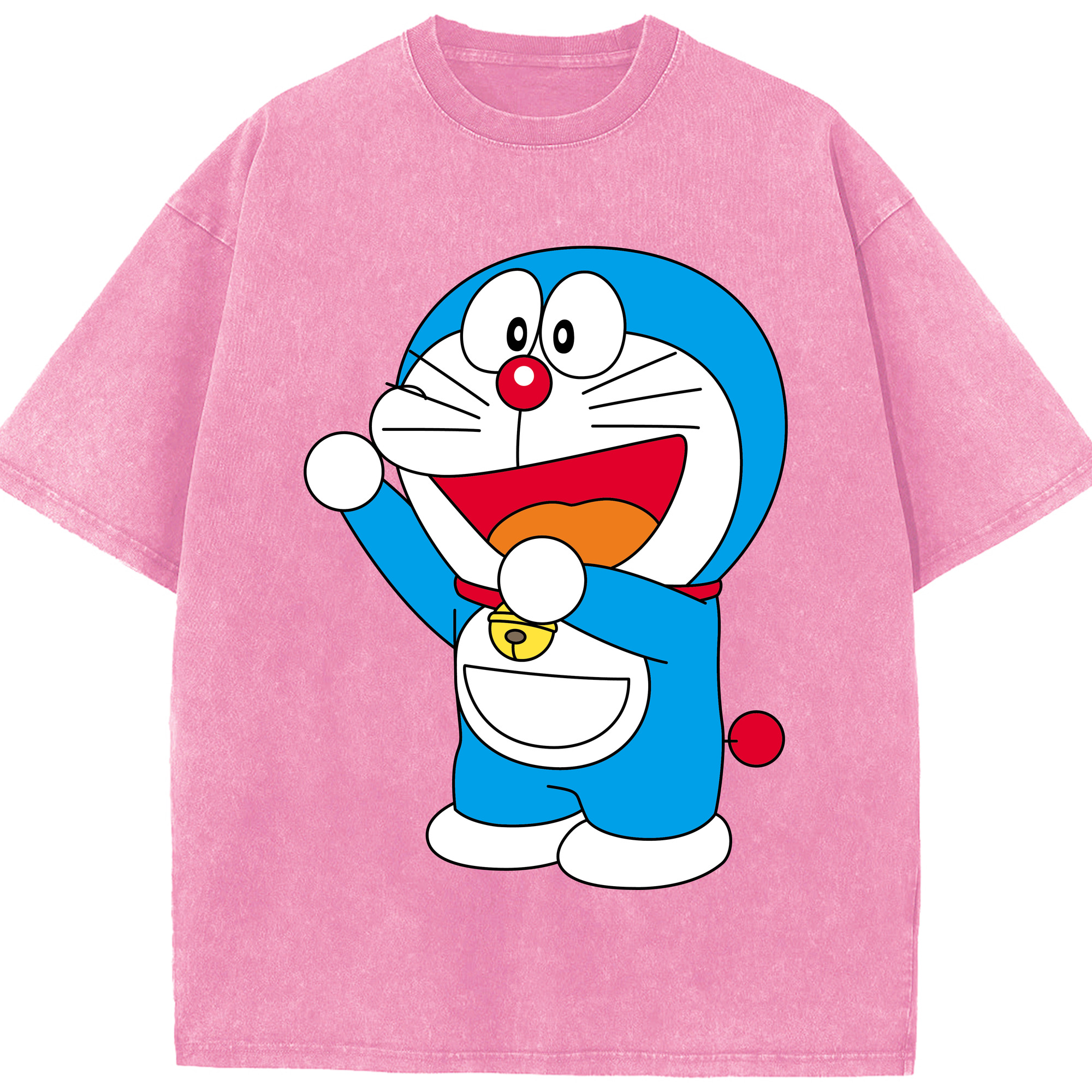 （画像用） ドラえもん Doraemon 綿100% ヴィンテージ風 半袖Tシャツ（フロントプリント）